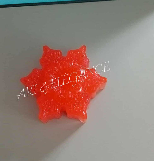 Résine artisanale étoile de neige