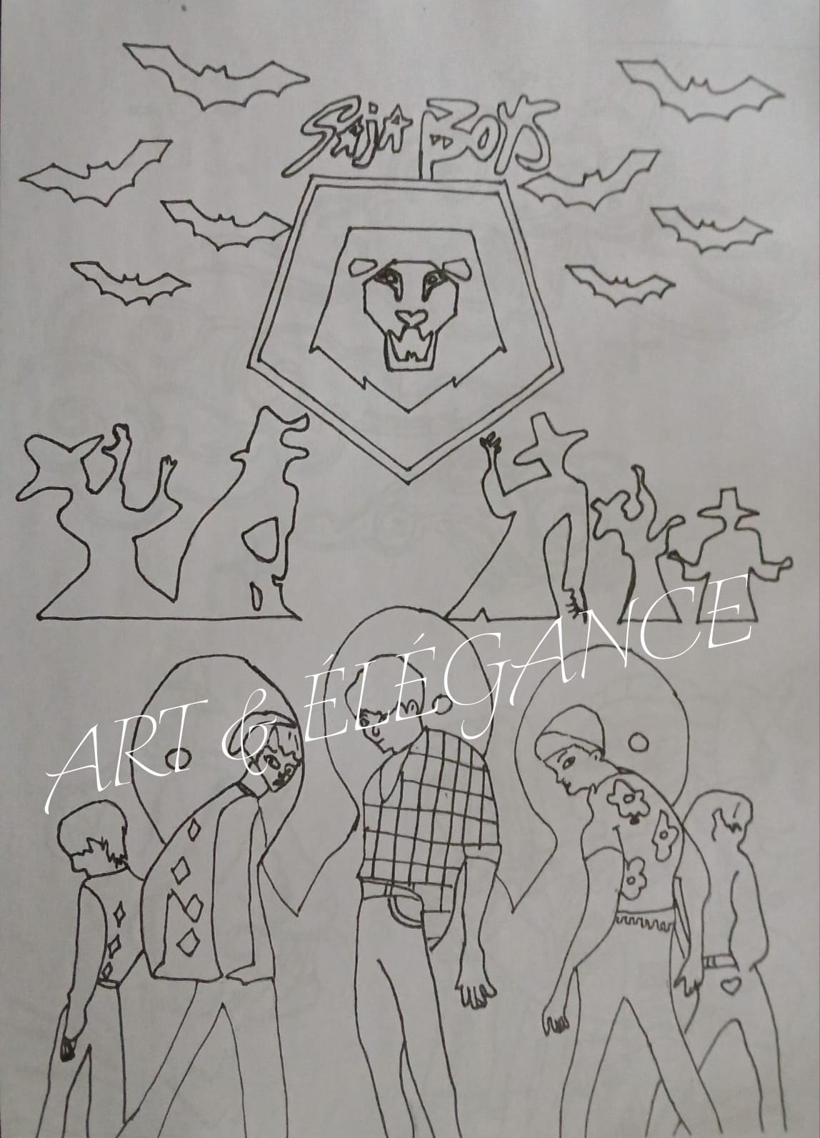 Coloriage artisanal kpop