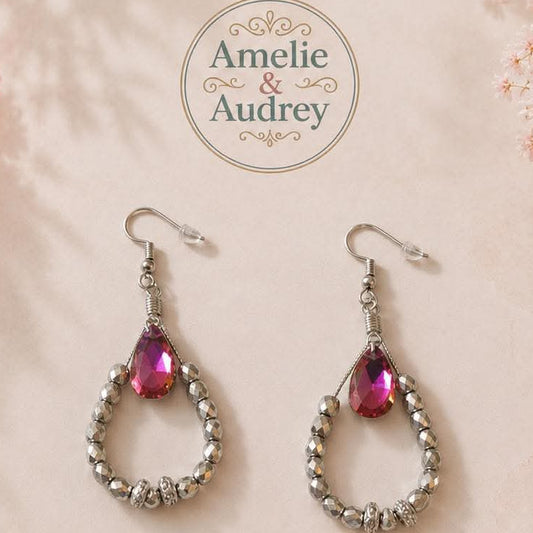 Pamela boucles d'oreilles en acier inoxydable fait main