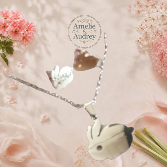 ✨Parure Emma collier et boucles d'oreilles acier inoxydable