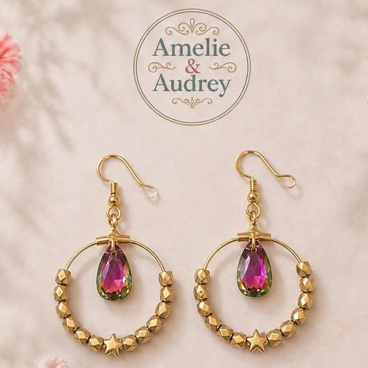 Carole boucles d'oreilles en acier inoxydable fait main