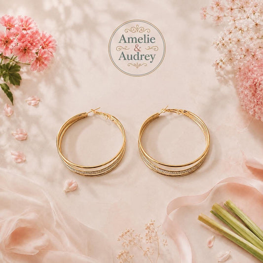 Adeline boucles d'oreilles acier inoxydable
