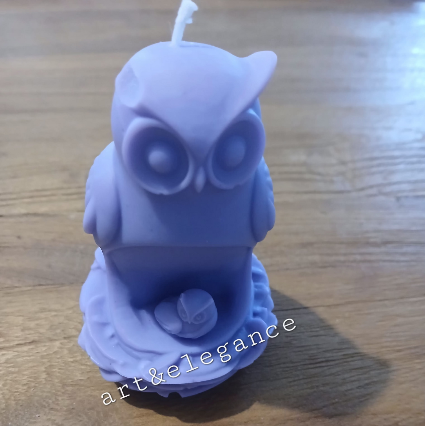 🕯️Bougie fait main hibou bb