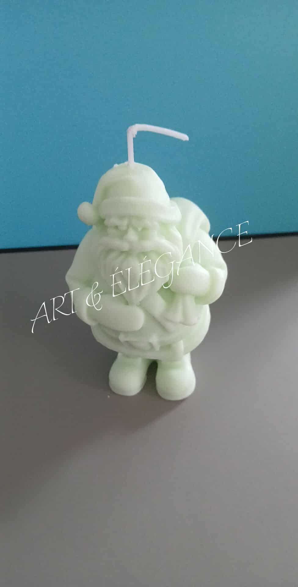 Bougie artisanale papa Noël