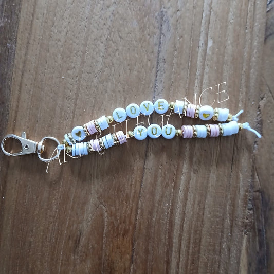 Porte clé artisanal love you