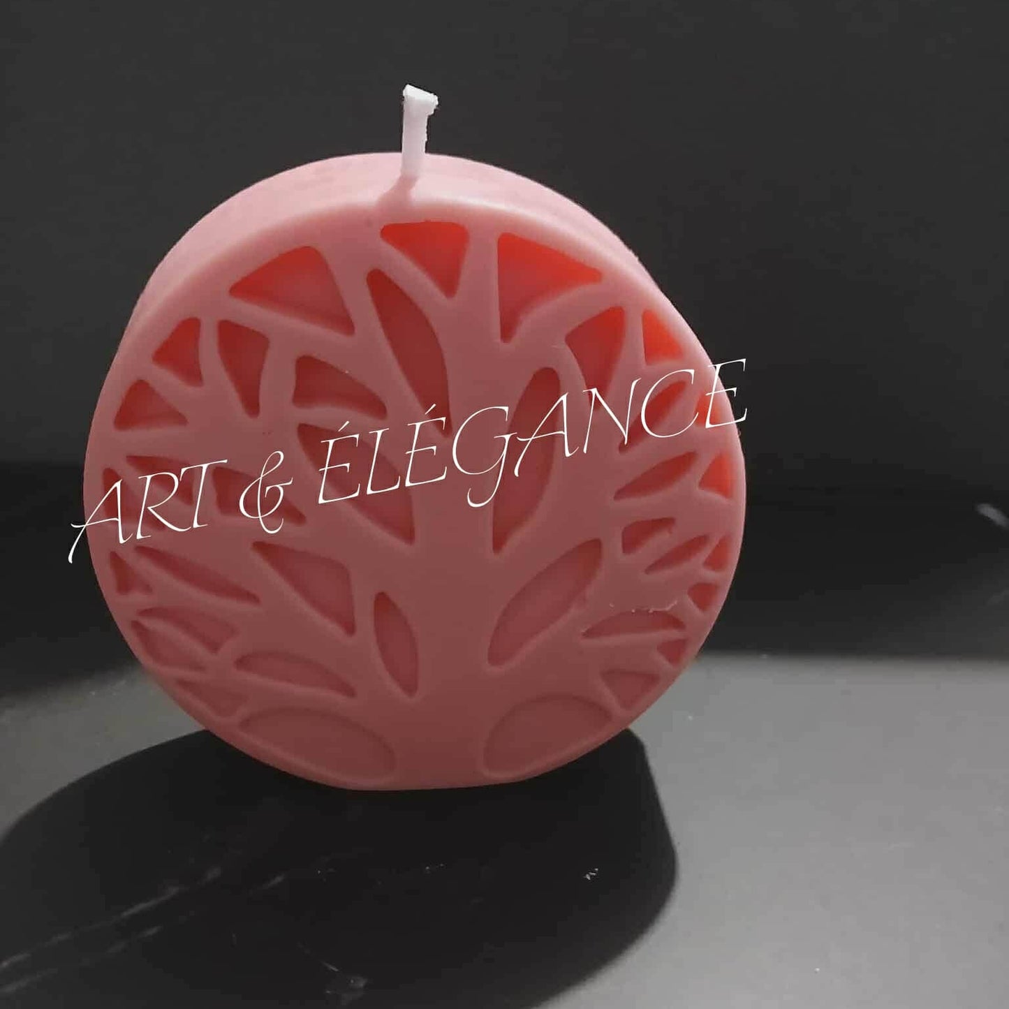 🌿🕯️ Bougie fait main Arbre de Vie – Thé blanc 🕯️🌿