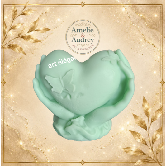Bougie Parfumée Artisanale – Senteur Monoï & Clémentine (Format 3)
