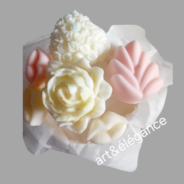Bouquet fondant parfumé fait main