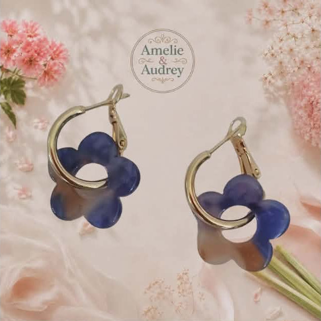 Paula boucles d'oreilles acier inoxydable