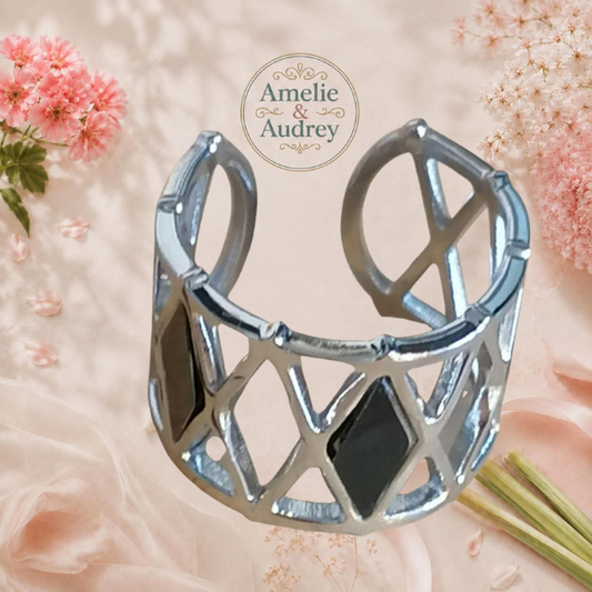 Fanny bague femme acier inoxydable ajustable