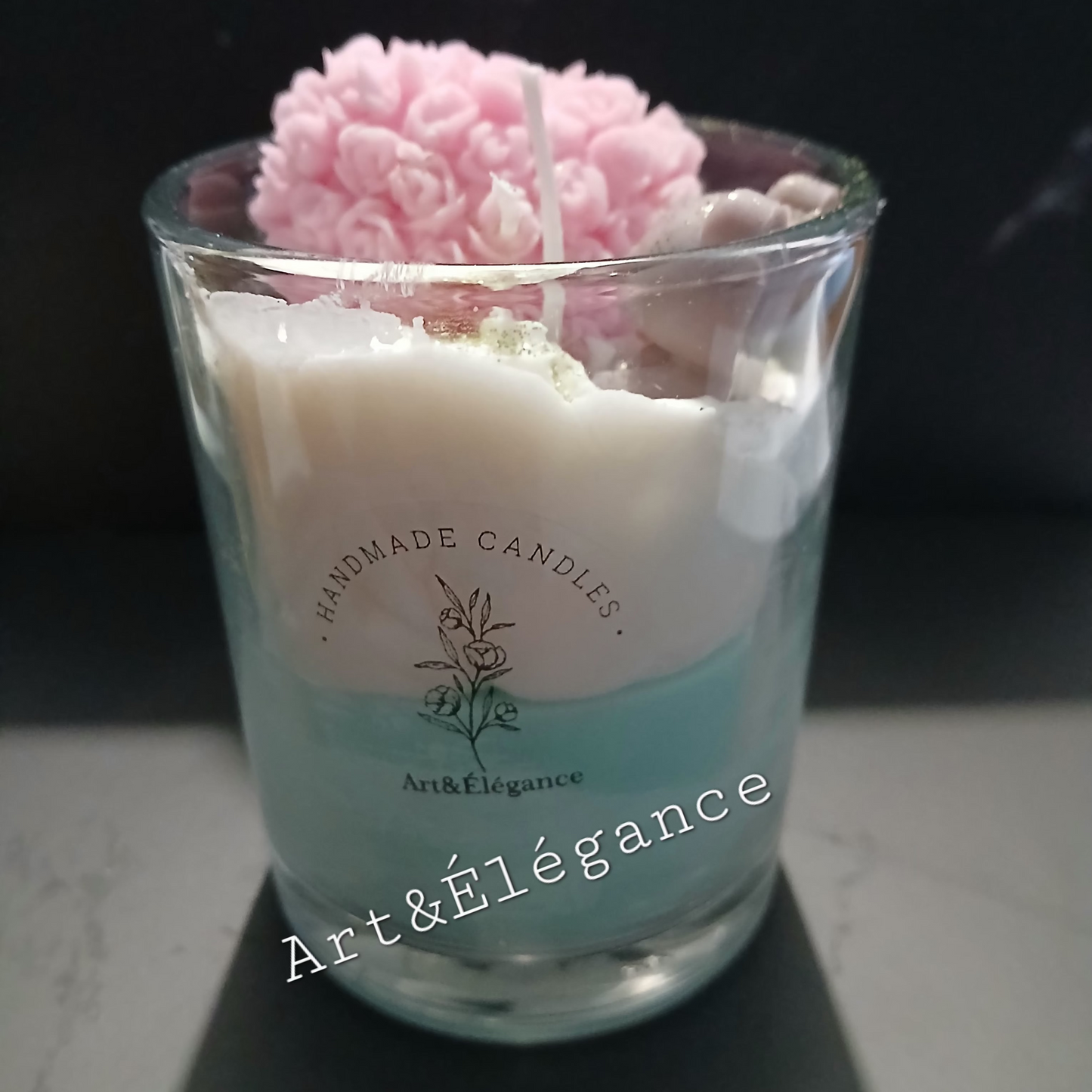 ✨ Bougie fait main – Grenade & Poire ✨