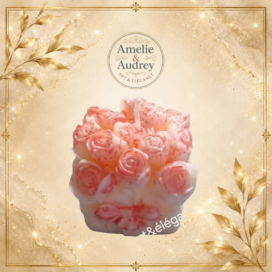 Bougie Artisanale – Senteur Mangue & Papaye (Collection Fait Main 2)