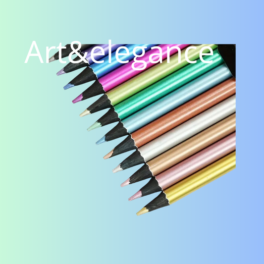 Crayons couleurs metallises