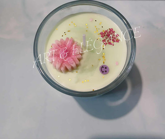 🕯️ Bougie Artisanale – Senteur Litchi (500g)