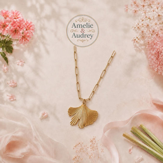 Cléa collier acier inoxydable fait main