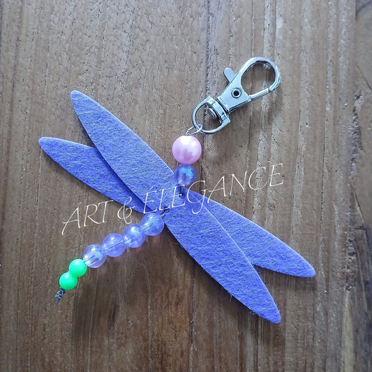 Porte clé artisanal libellule