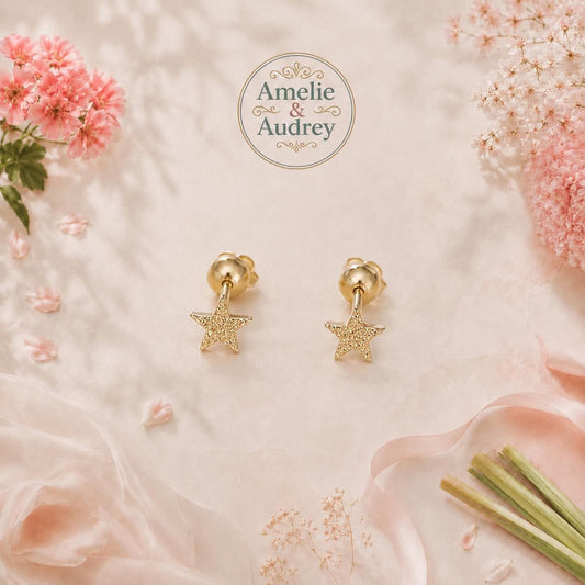 ➿Boucle d oreille étoile