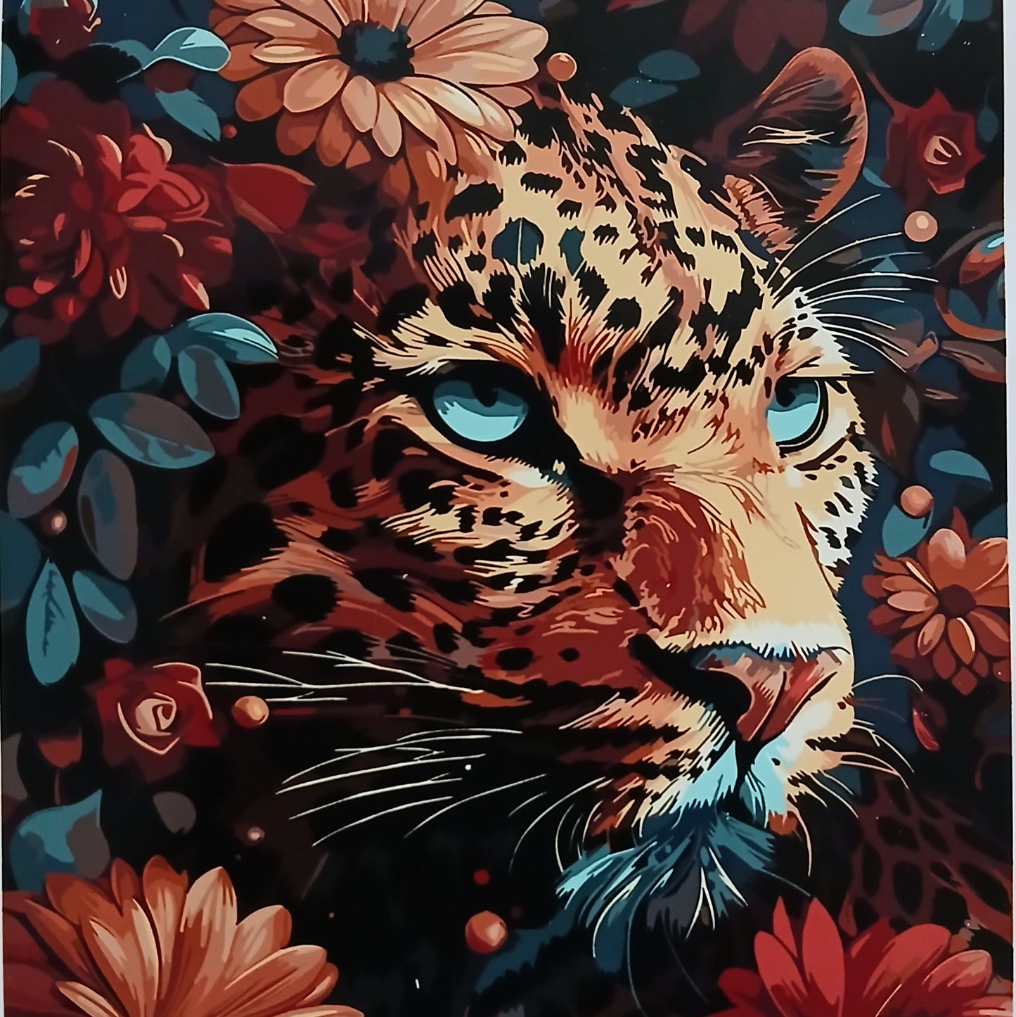 Tigre yeux bleu